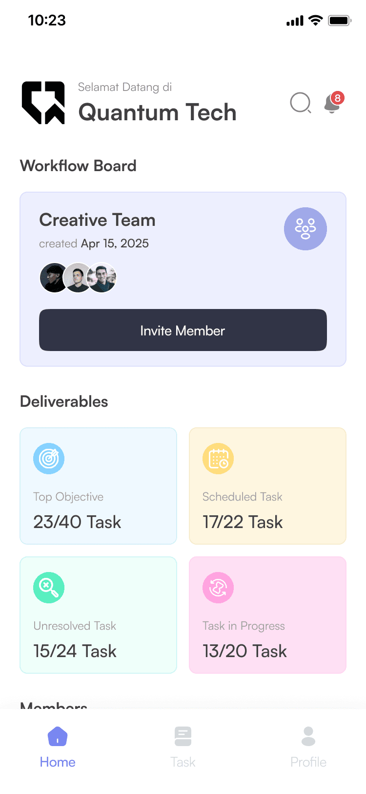 Screenshot image of template 4