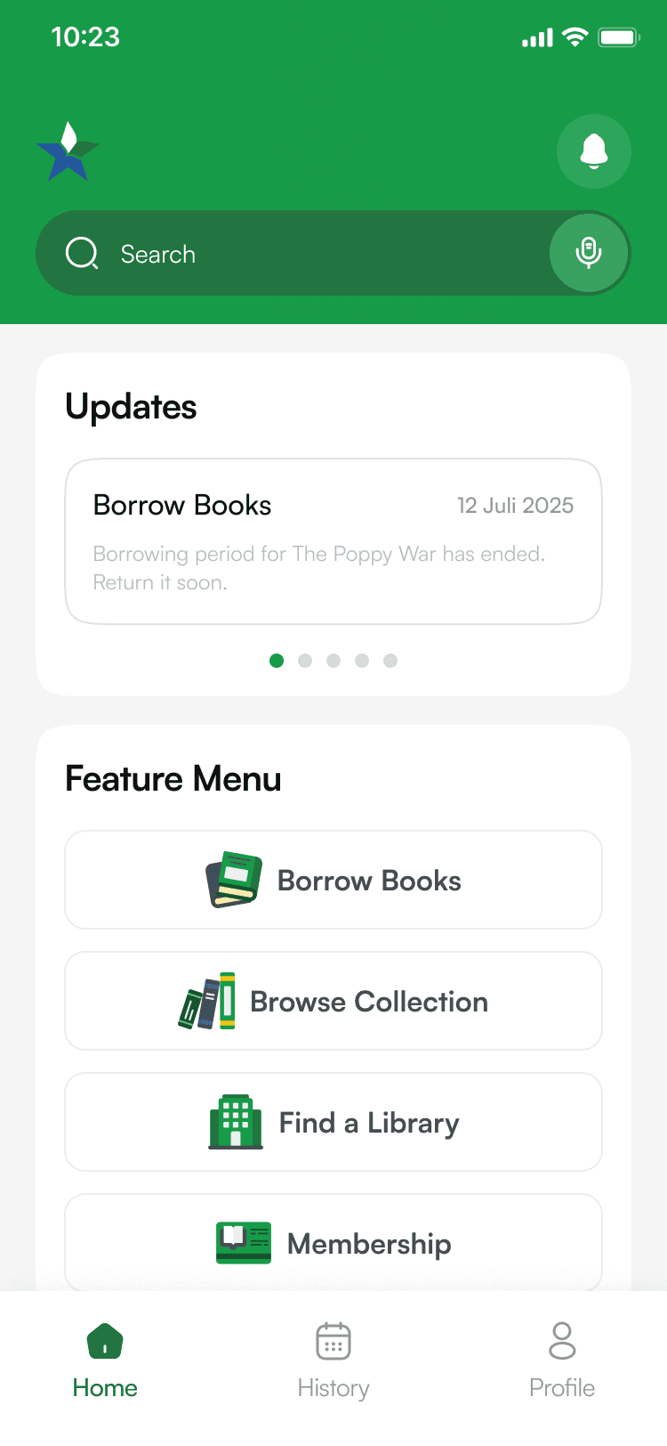 Screenshot image of template 5