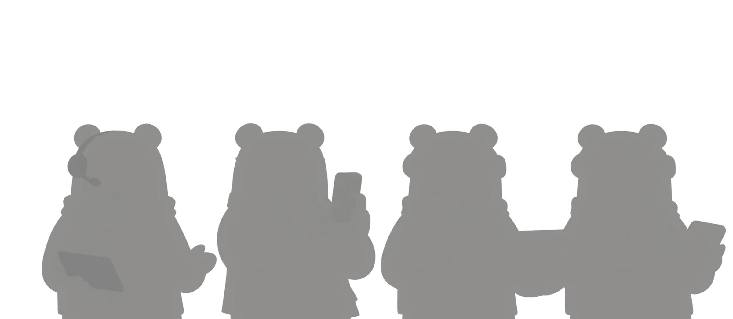 Bears silhouettes