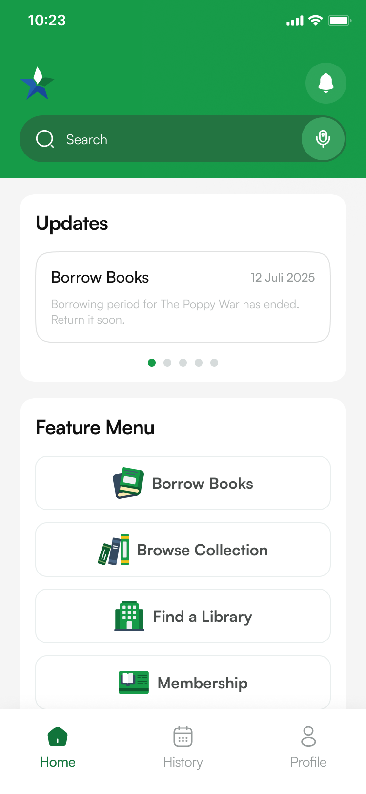 Screenshot image of template 5